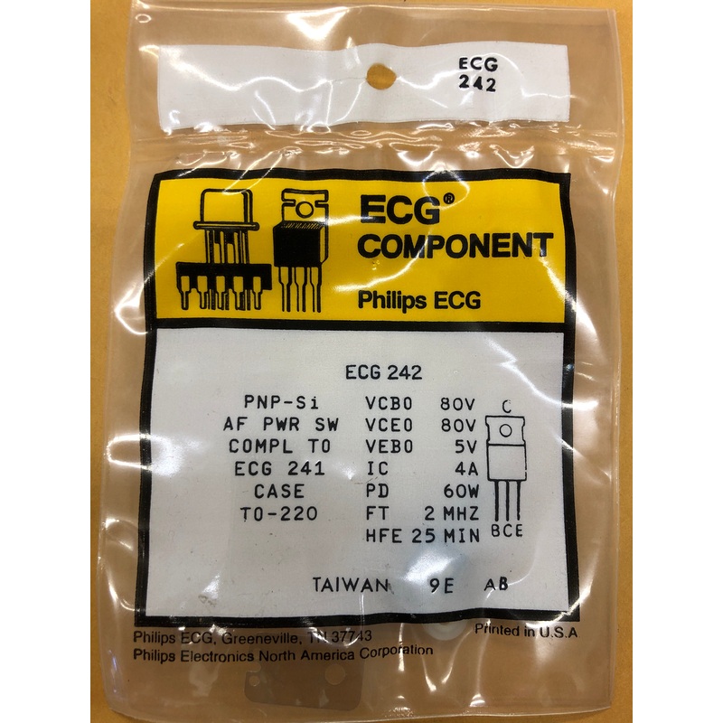 ECG242 T PNP SI AF PO SW