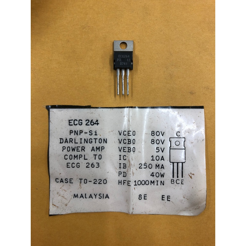 ECG264 T PNP DARLINGTON
