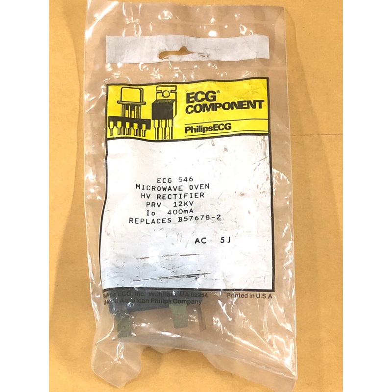 ECG546 12KV (12,000V) @ 100uA High Voltage Microwave Oven Rectifier Diode