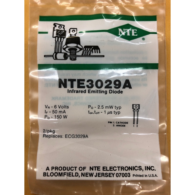 NTE3029A INFRARED EMITTING DIODE