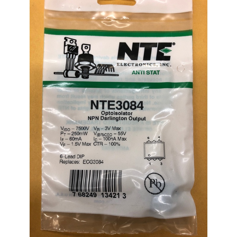 NTE3084 OPTOISOLATOR TRANS