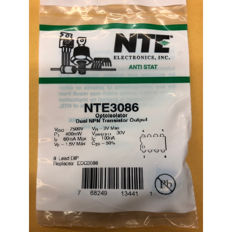 NTE3086 OPTOISOLATOR