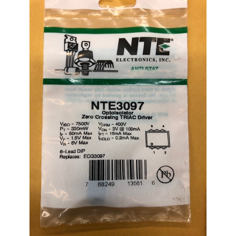 NTE3097 OPTOCOUPLER