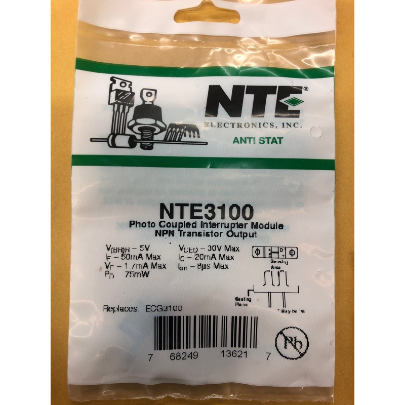 NTE3100 OPTO INTERRUPTER
