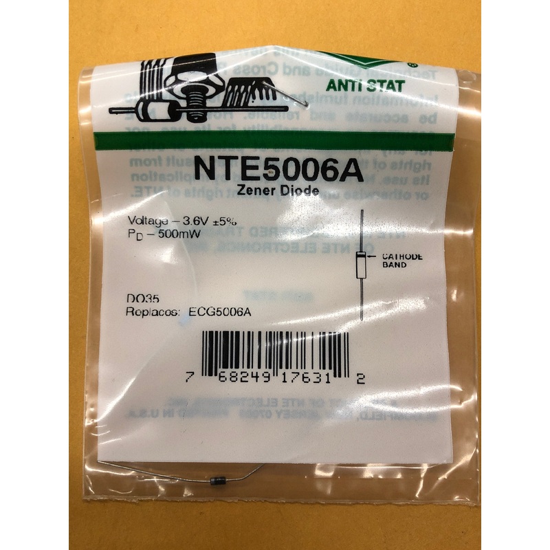 NTE5006A ZENER DIODE