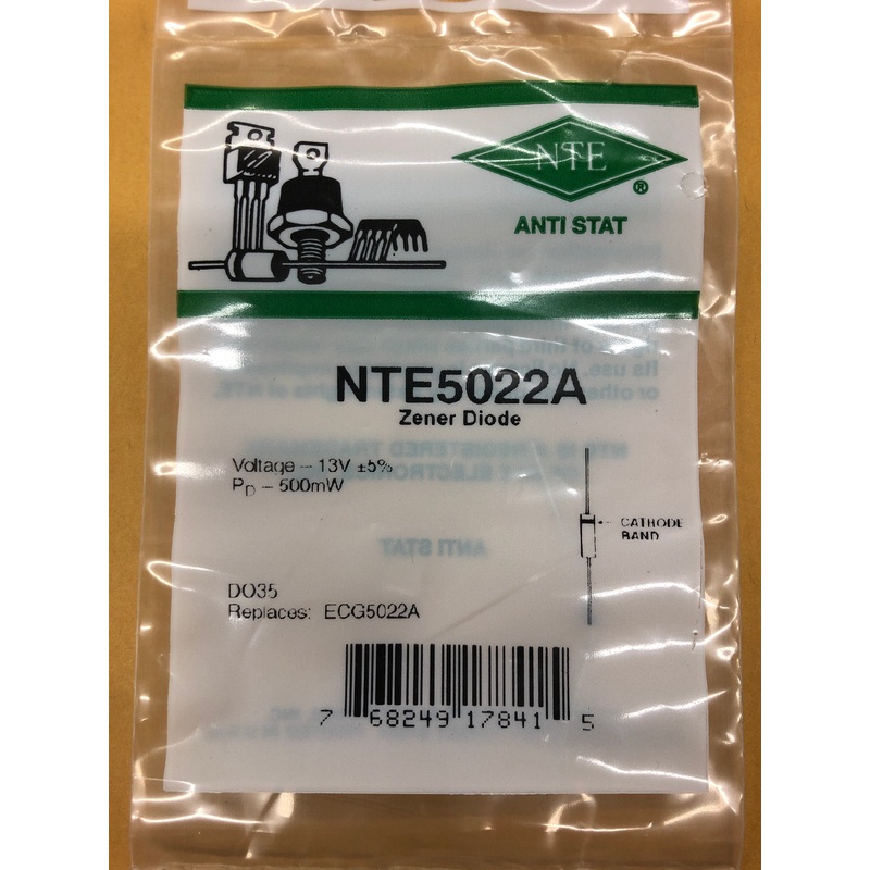 NTE5022A ZENER DIODE