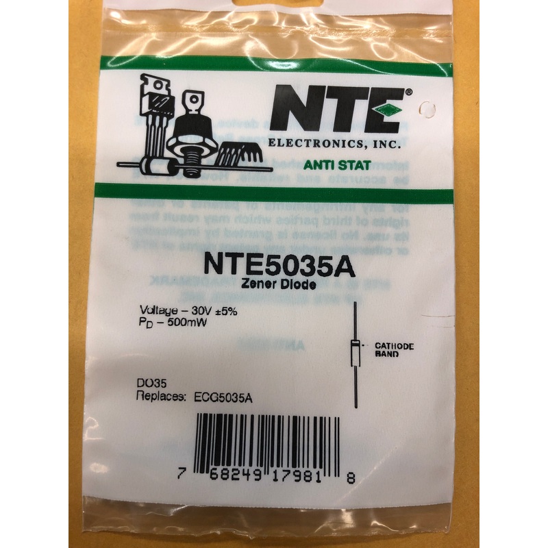 NTE5035A ZENER DIODE