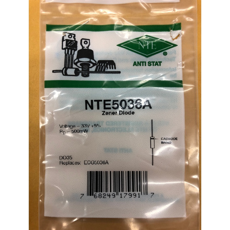 NTE5036A ZENER DIODE