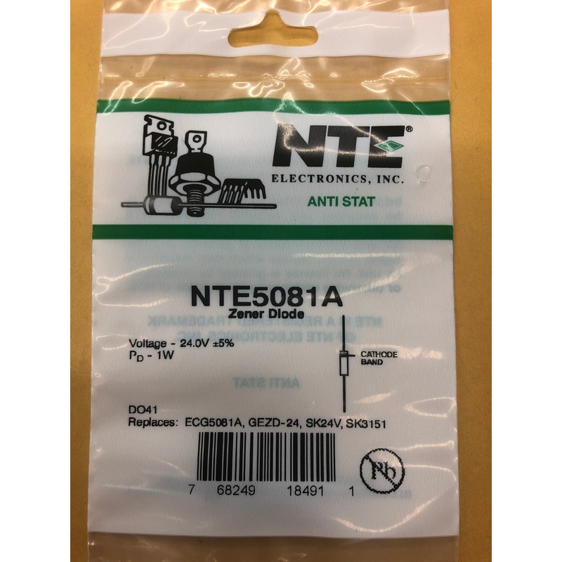 NTE5081A ZENER DIODE