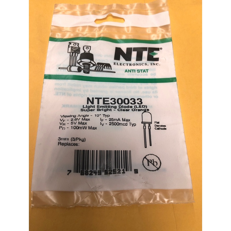 NTE30033 LIGHT EMITTING DIODE