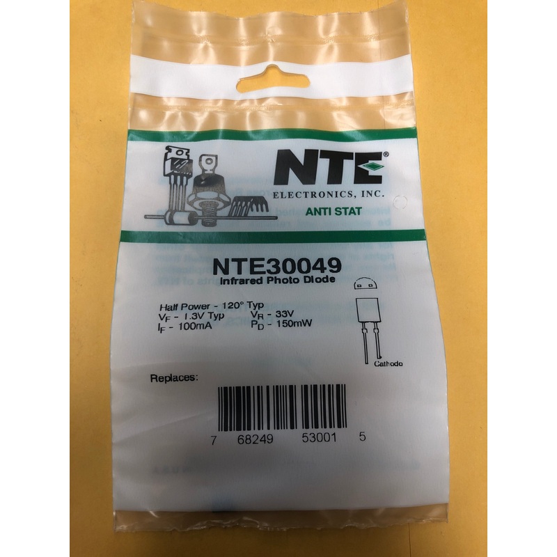 NTE30049 INFRARED PHOTO DIODE