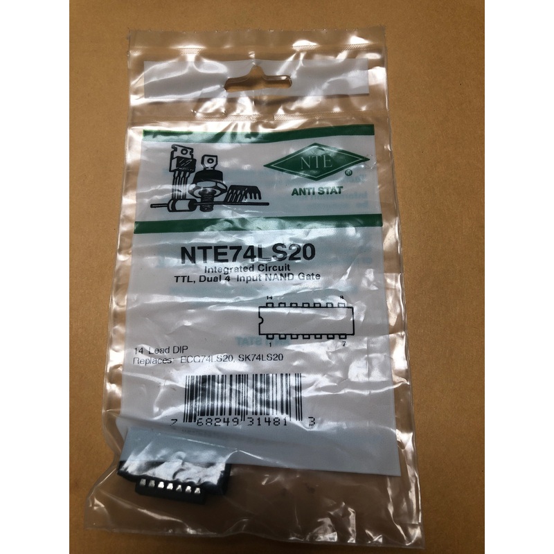NTE74LS20 INTEGRATED CIRCUIT