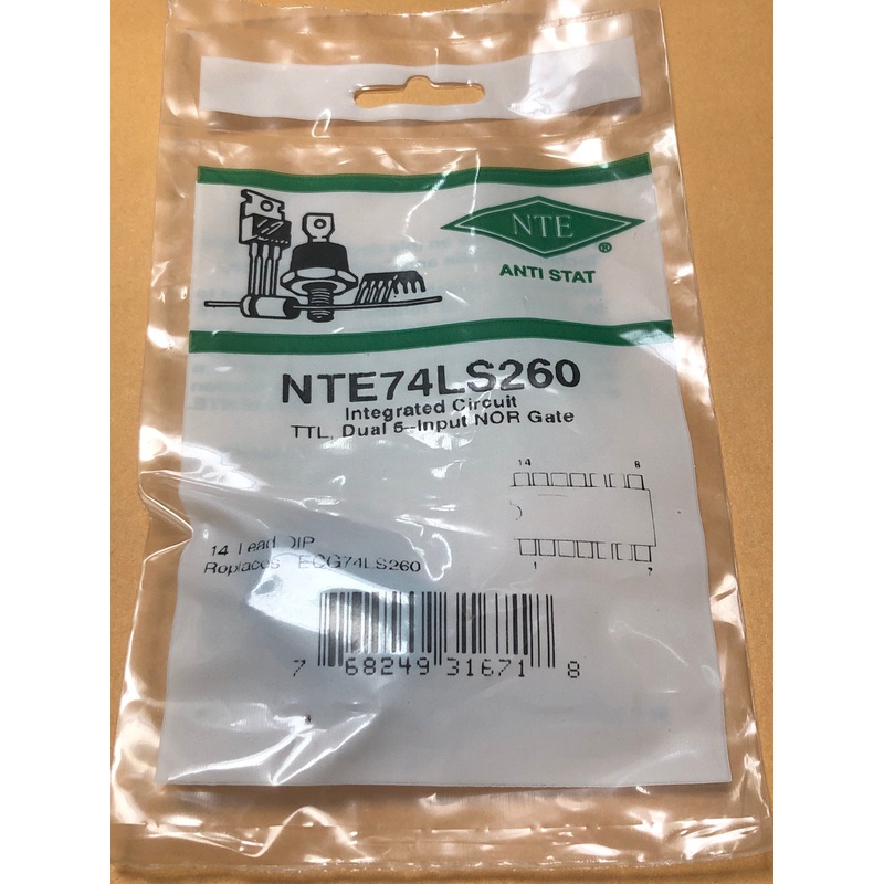 NTE74LS260 INTEGRATED CIRCUIT