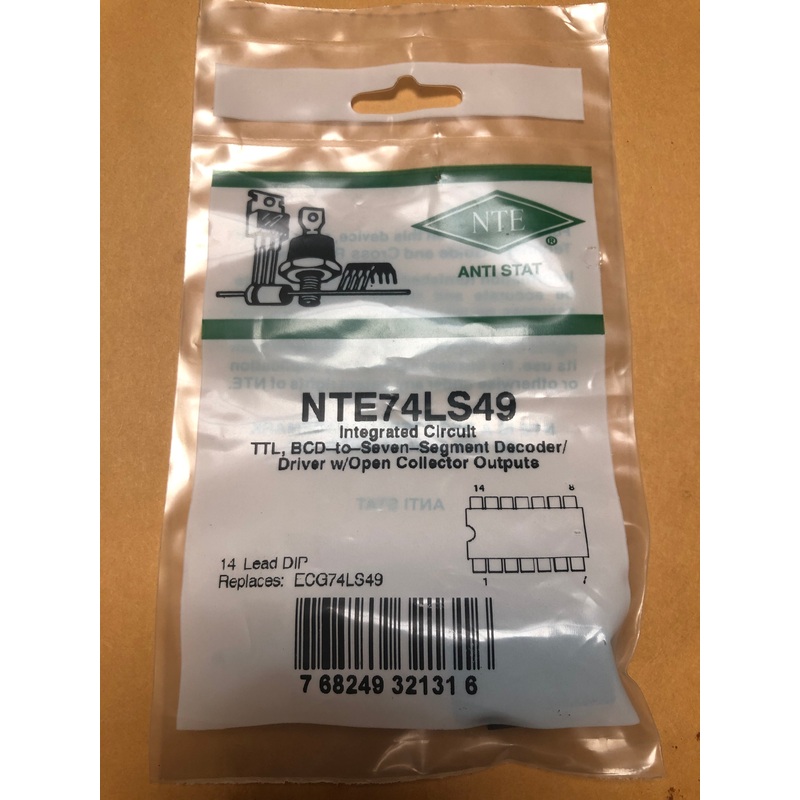 NTE74LS49 INTEGRATED CIRCUIT