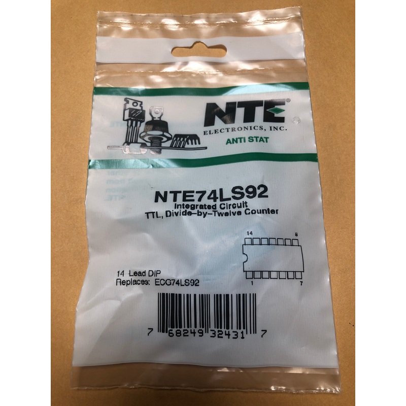 NTE74LS92 INTEGRATED CIRCUIT