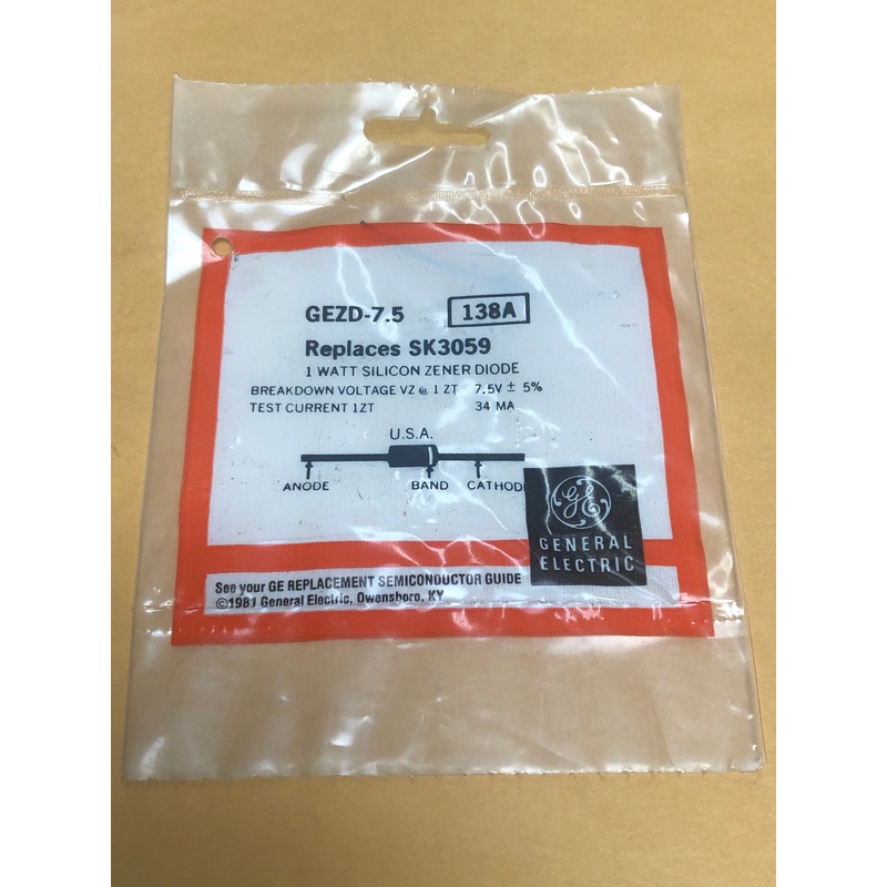 Zener diode GEZD-7.5 (138A)