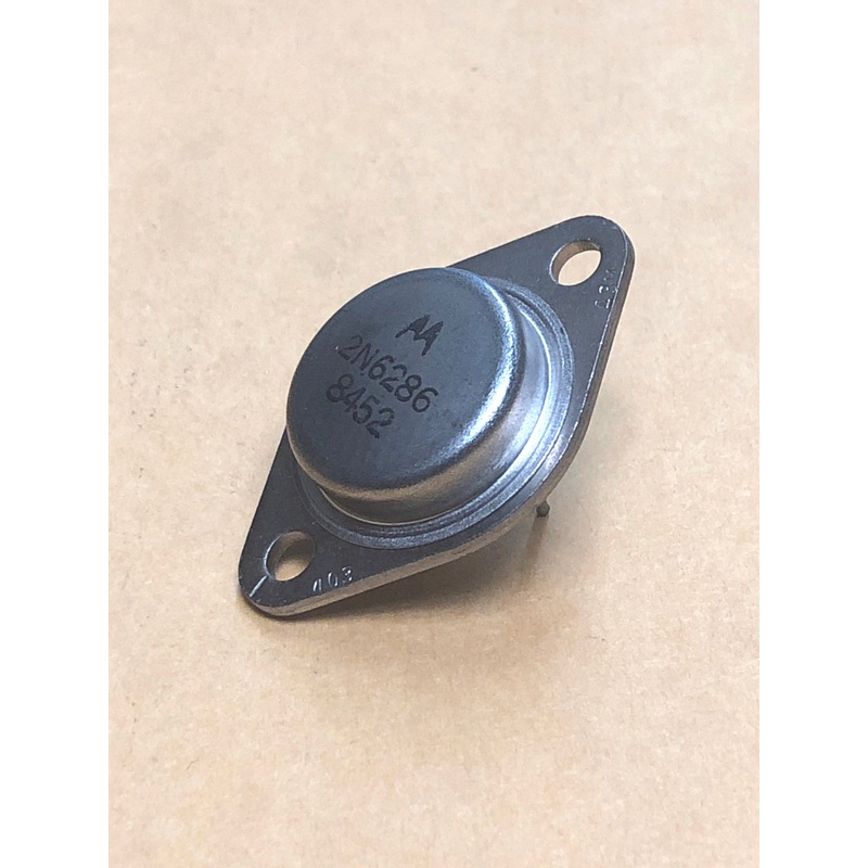 2N6286 PNP Silicon Transistor, 20A @ 100V Audio Power Amp & Switch ~ TO-3