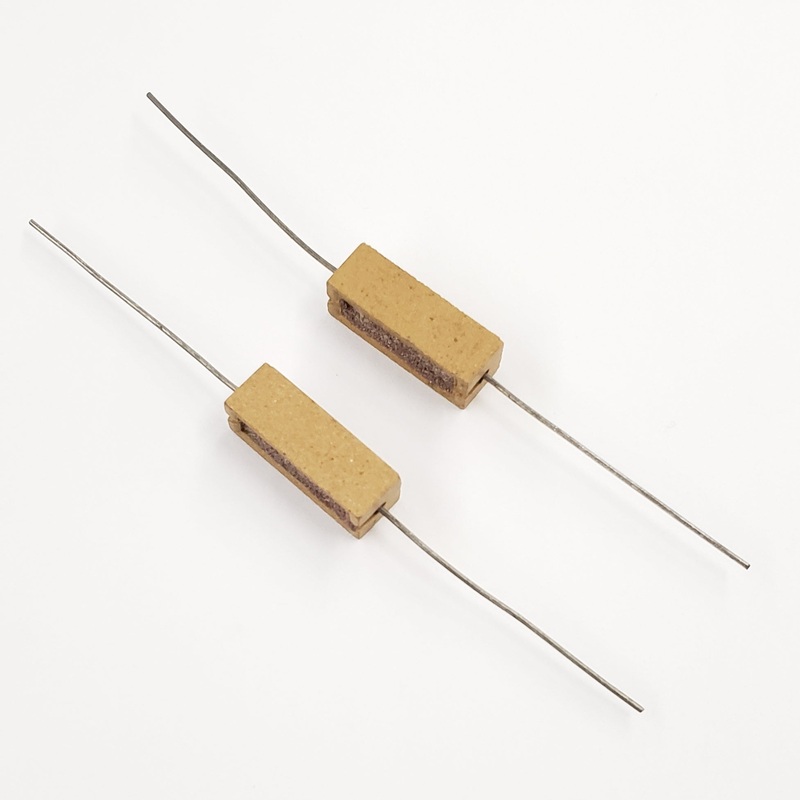 Lot of 2, 1.5K Ohm 2 Watt Wirewound Ceramic Power Resistors 2W 1.5K Ohm