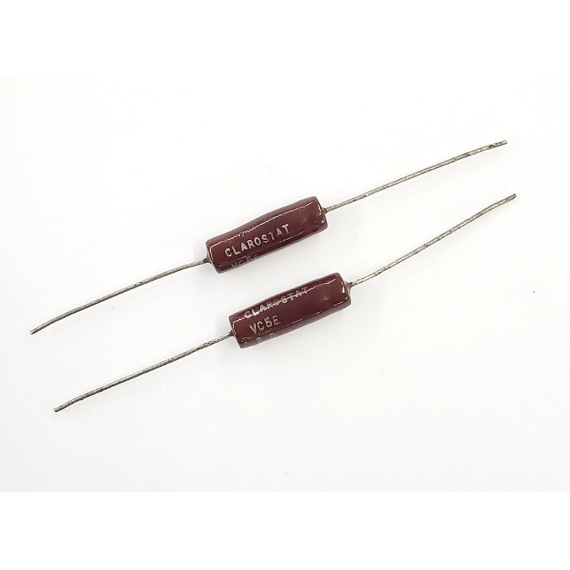 Lot of 2, Clarostat VC5E-5, 5 Ohm 5 Watt 5% Wirewound Power Resistors 5W