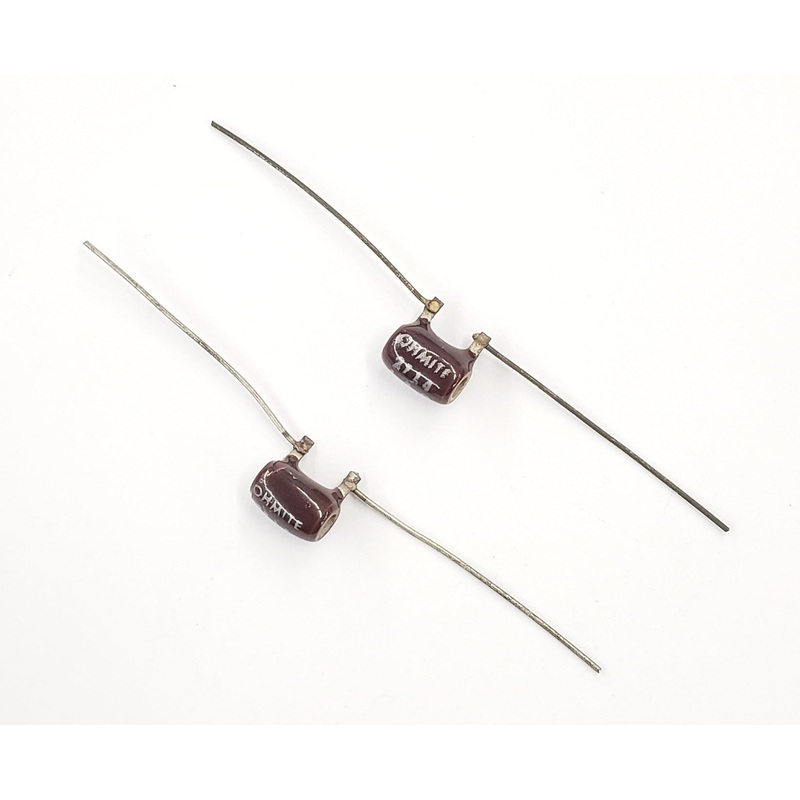 Lot of 2, Ohmite 2717 1.6 Ohm 3 Watt Wirewound Power Resistors 3W 1.6ohm