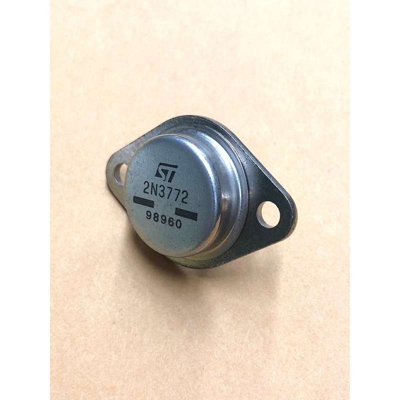 ST 2N3772 NPN Silicon Transistor, 20A @ 20V Audio Power Amp & Switch ~ TO-3
