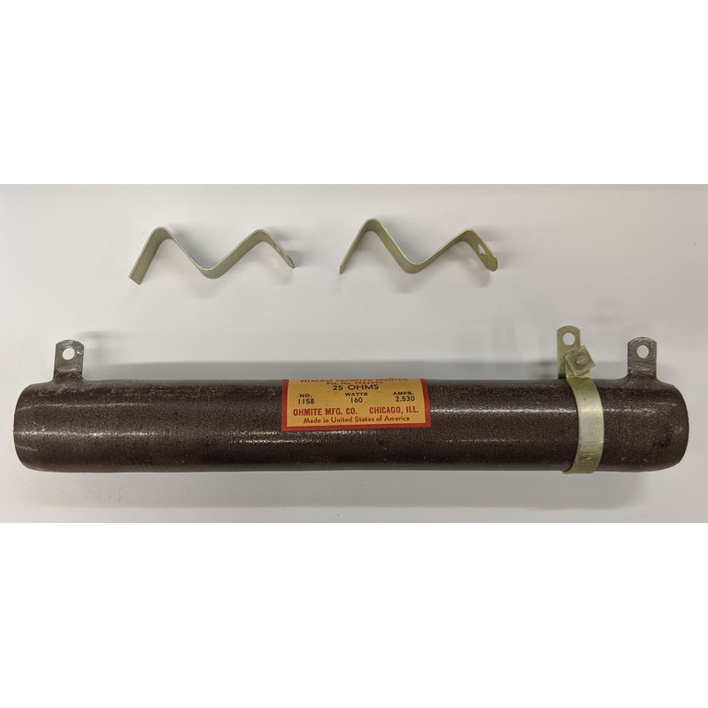 D160K25R 25 Ohm 160 Watt Adjustable Tubular Ceramic Power Resistor