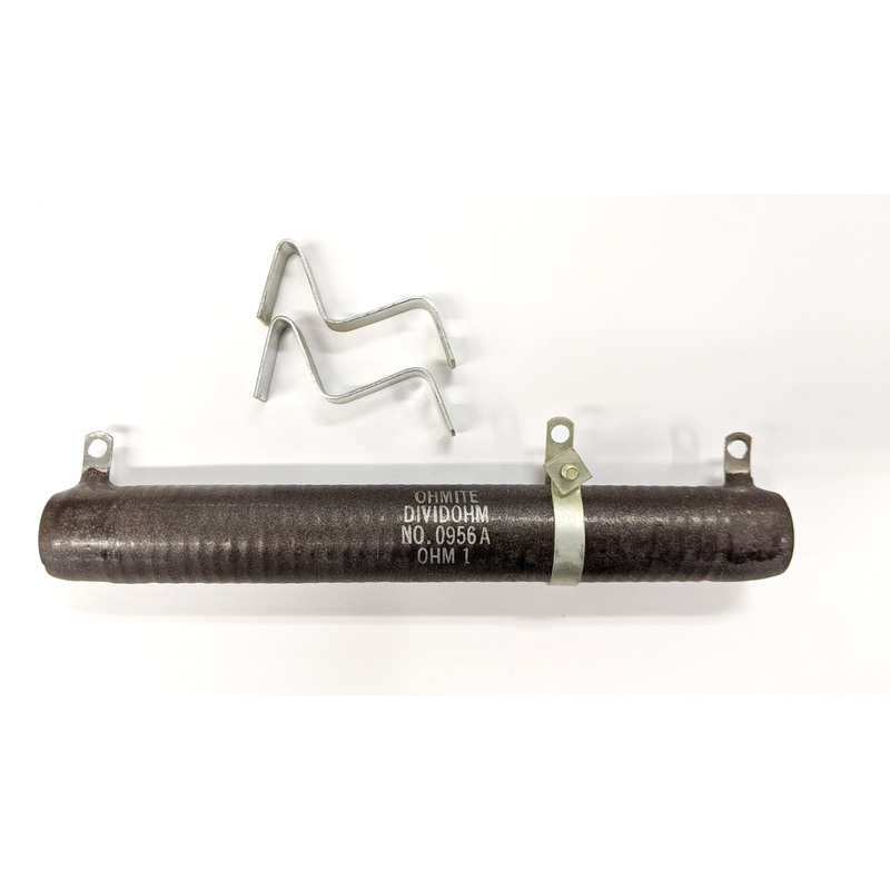 Ohmite D100K1R0 1 Ohm 100 Watt Adjustable, Tubular Ceramic Power Resistor 100W