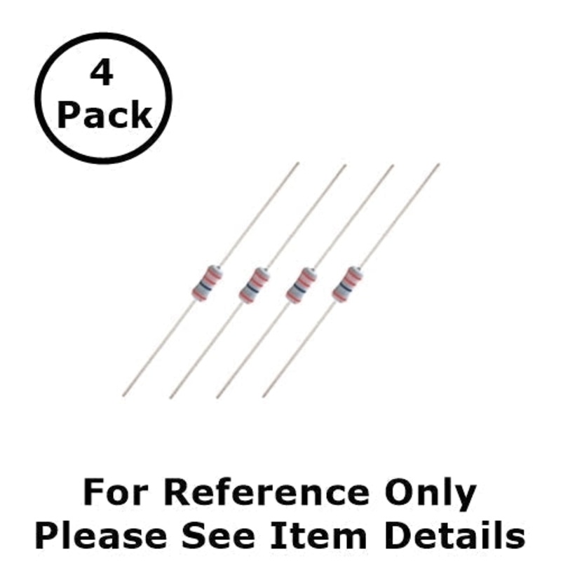 NTE 1W430 300K Ohm (300,000 Ohms), 1 Watt, 2% Flame Retardant Resistors ~ 4 Pack