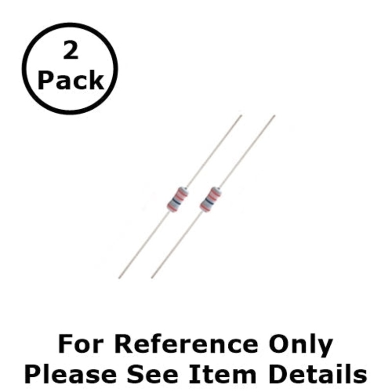 NTE 1W513 1.3M Ohm (1.3 Meg Ohms), 1 Watt, 2% Flame Retardant Resistors ~ 2 Pack