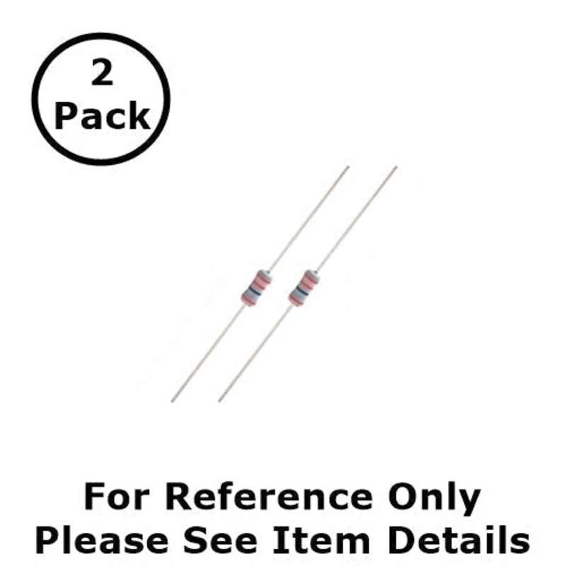 NTE 1W551 5.1M Ohm (5.1 Meg Ohms), 1 Watt, 2% Flame Retardant Resistors ~ 2 Pack