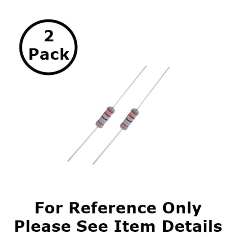 NTE 2W010 10 Ohm, 2 Watt, 2% Flame Retardant Resistors ~ 2 Pack