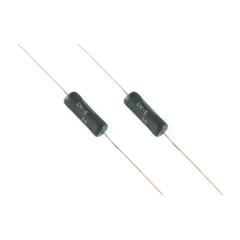 Lot of 2 Dale CW-5-1200, 1.2K Ohm 5 Watt 5% Wirewound Resistors 5W