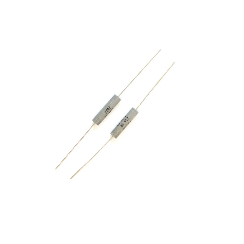 Lot of 2 Pacific 25A-1.5K-5%-5W 1.5K Ohm 5 Watt Wirewound Power Resistors 5W