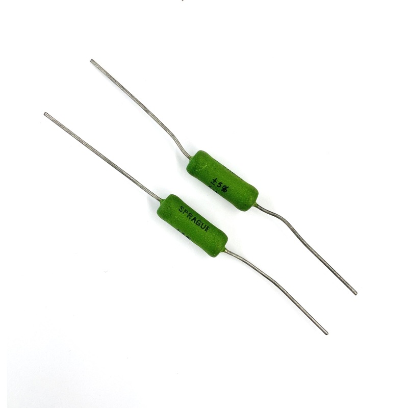Lot of 2, Sprague 243E1235 1.2K Ohm 5 Watt Wirewound Power Resistors 5W