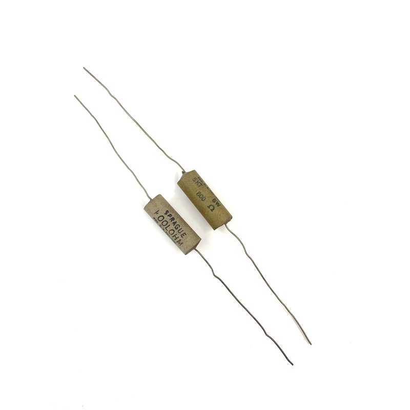 Lot of 2, Sprague 452E8015 Koolohm, 800 Ohm 5 Watt Wirewound Power Resistors 5W