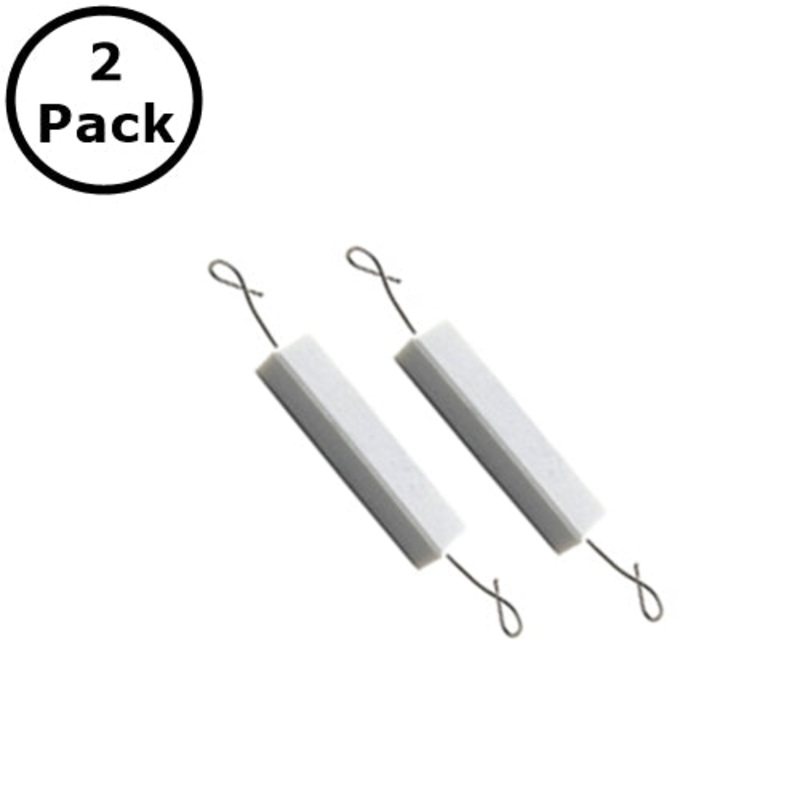 2 Pack of NTE 10W133, 330 Ohm 10 Watt Wirewound Ceramic Power Resistors 10W