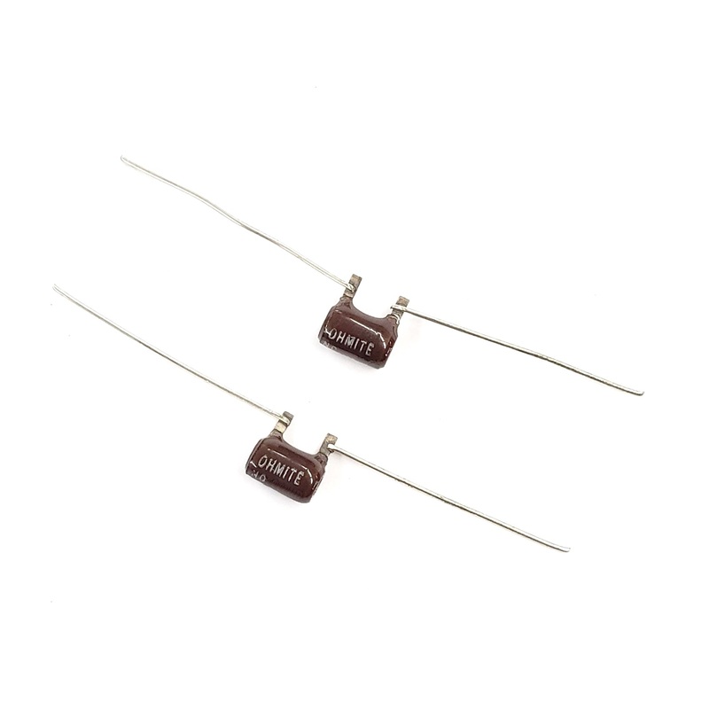 Lot of 2, Ohmite 2863 (B5J51R), 51 Ohm 5-1/4 Watt Wirewound Resistors 5.25W