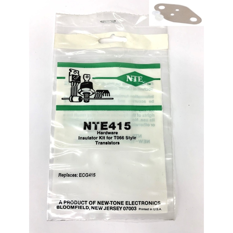 NTE415, Insulator Kit (Mica And Bushings) For TO-66 Type Package ~ (ECG415)