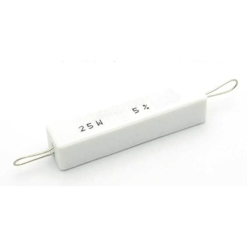 27 Ohm 25 Watt Wirewound Ceramic Power Resistors 25W (25W027)