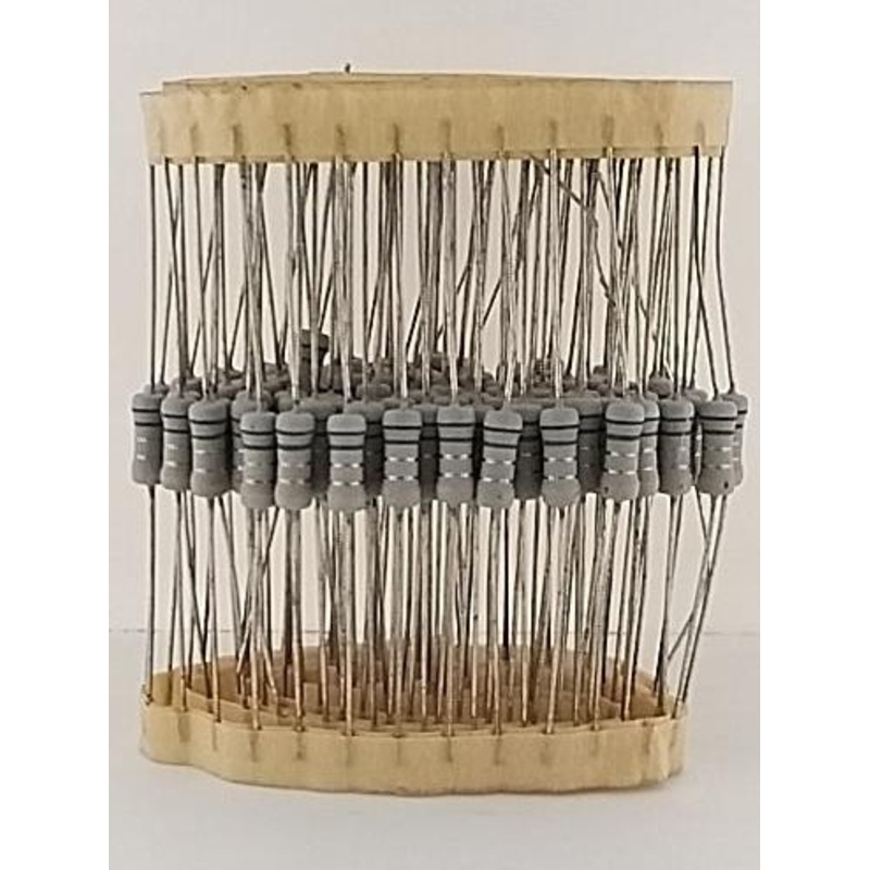 6.8 Ohm, 1/2 Watt, 5% Flame Retardant Resistors ~ 100 Pack