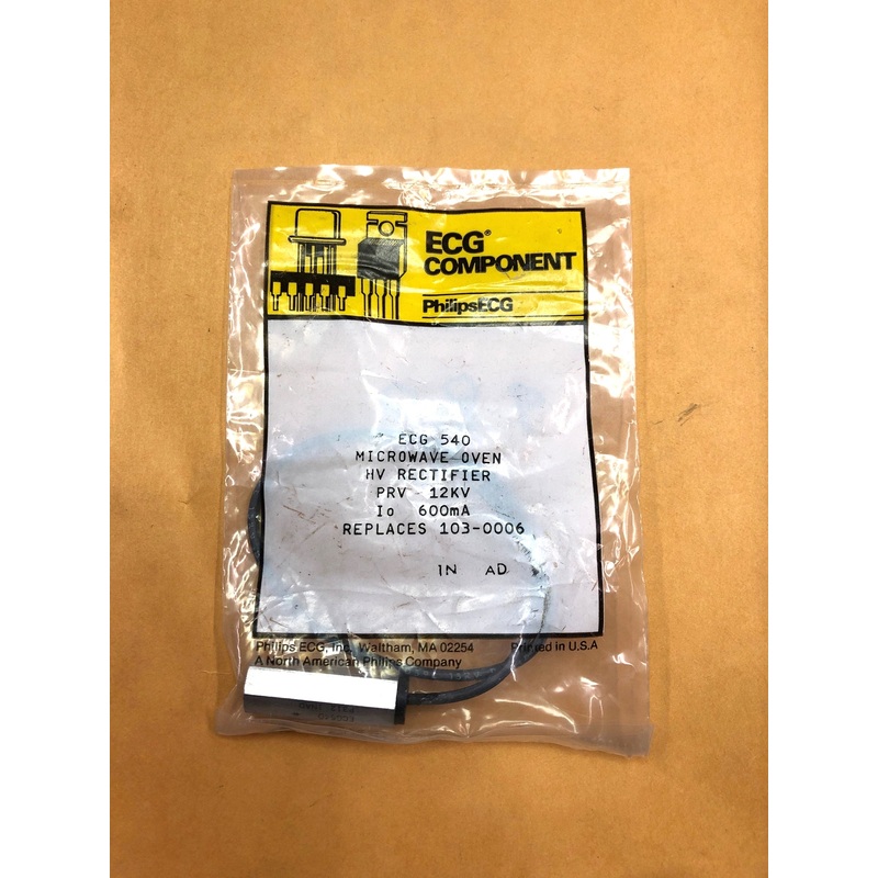 ECG540 12KV @ 100uA Silicon High Voltage Microwave Oven Rectifier Diode