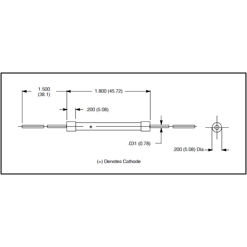 ECG118, 7.5KV@500mA TV High Voltage Selenium Rectifier ~ (NTE118, GECR-1)